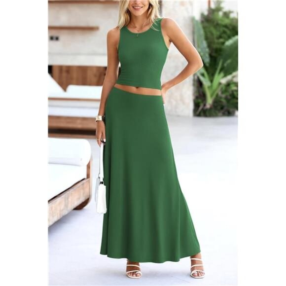 Casual Summer Maxi Skirt Sets Women's Piece Maxi Skirt Sets Casual